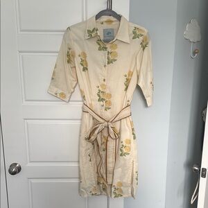 NWOT All In The Detail Marigold Yellow Shirt Dress - Sz Small